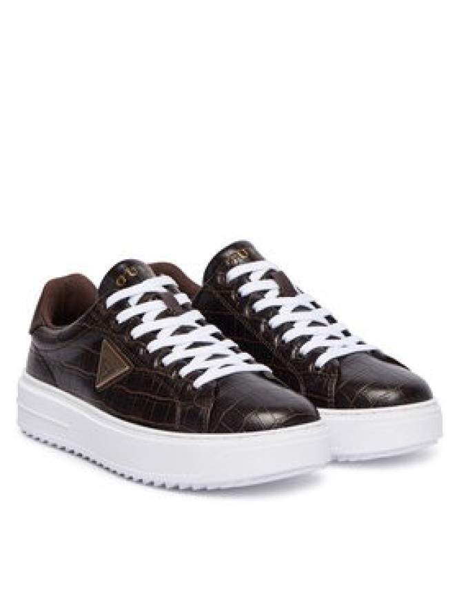 Guess Sneakersy FLFD15 PEL12 Brązowy