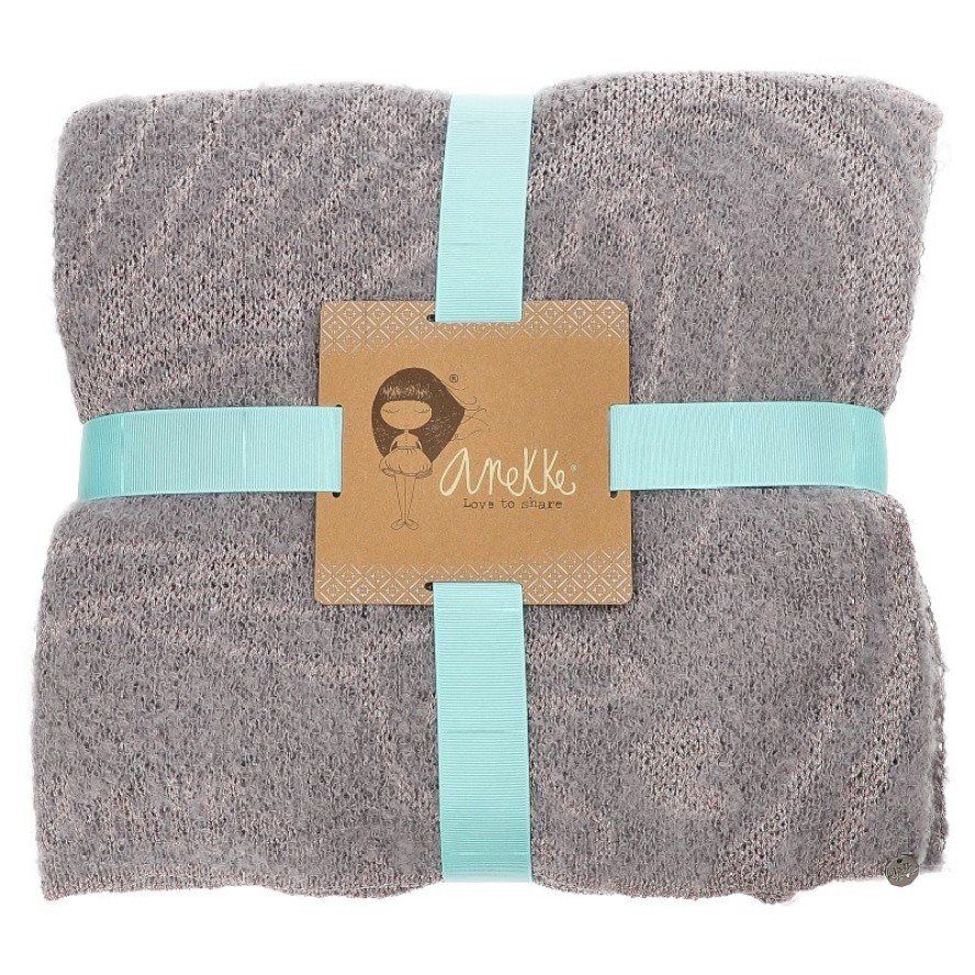 Szary Mięciutki Szal Damski Anekke