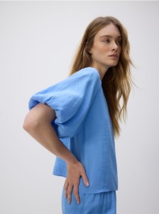 Bluzka z modalu - niebieski