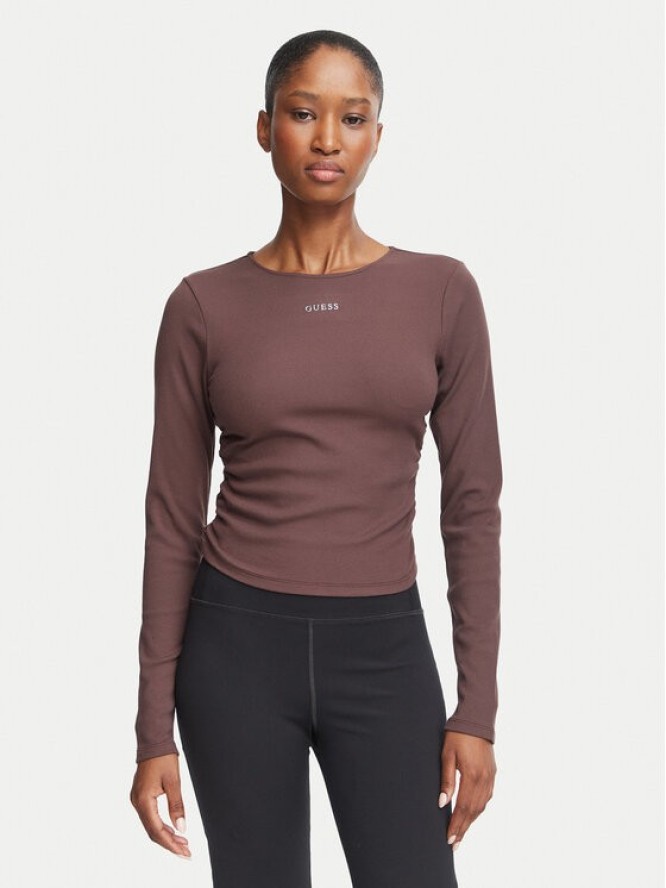 Guess Bluzka V6RP08 KD932 Brązowy Slim Fit