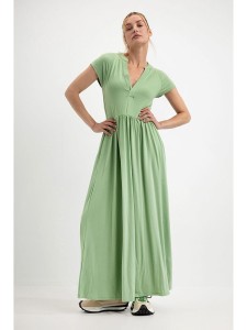 Josephine & Co Sukienka "Dagmar" w kolorze zielonym rozmiar: L