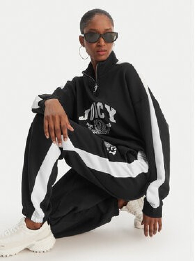 Juicy Couture Bluza College JCSAS126401 Czarny Relaxed Fit