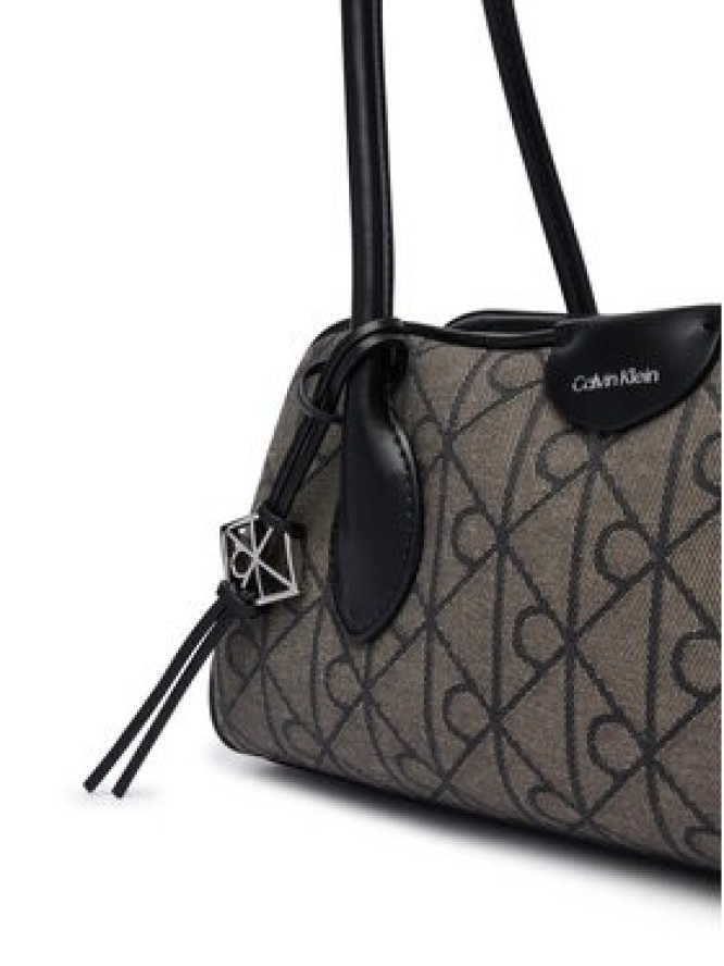 Calvin Klein Torebka Emblem Trio Jacquard LV04F3744G Szary