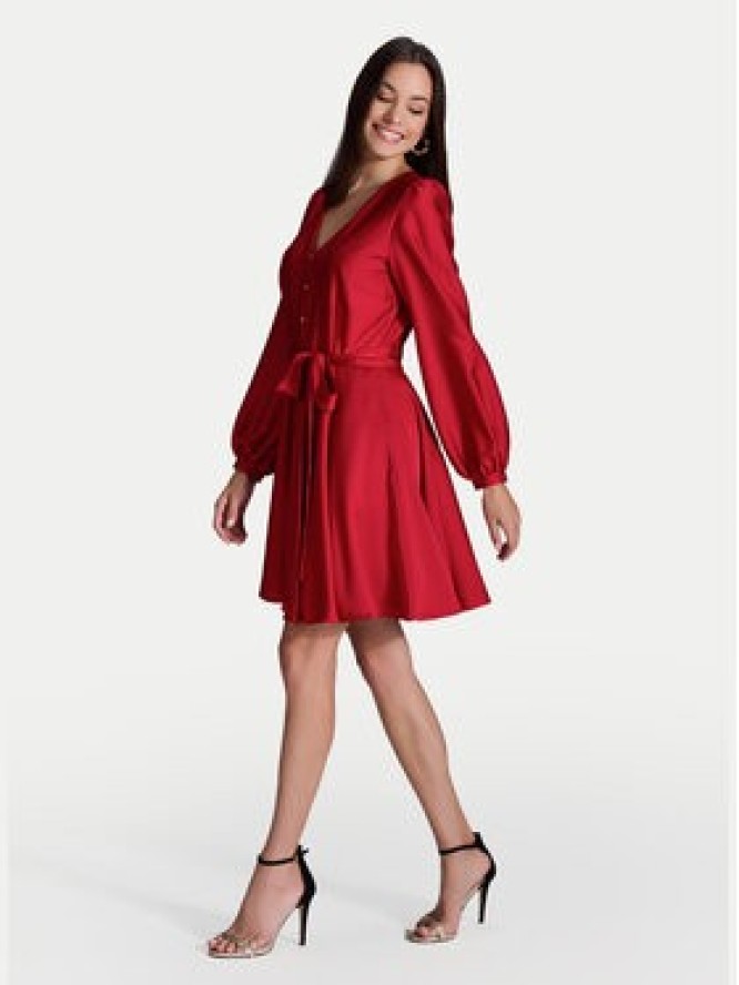 Swing Sukienka koktajlowa 5AI13900 Czerwony Regular Fit