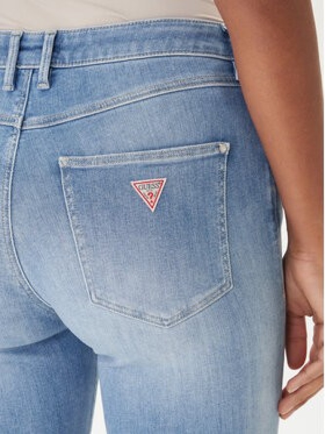 Guess Jeansy W2YA46 D4Q01 Niebieski Skinny Fit