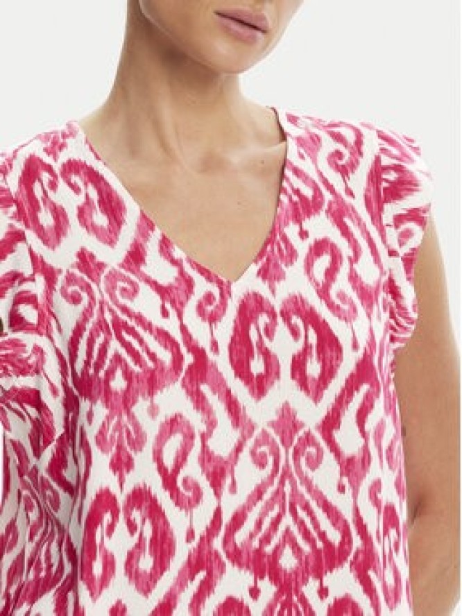 Pieces Bluzka Nya 17147804 Różowy Regular Fit