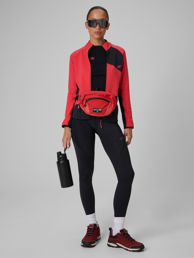 4F Bluza trekkingowa slim bez kaptura damska - czarna M
