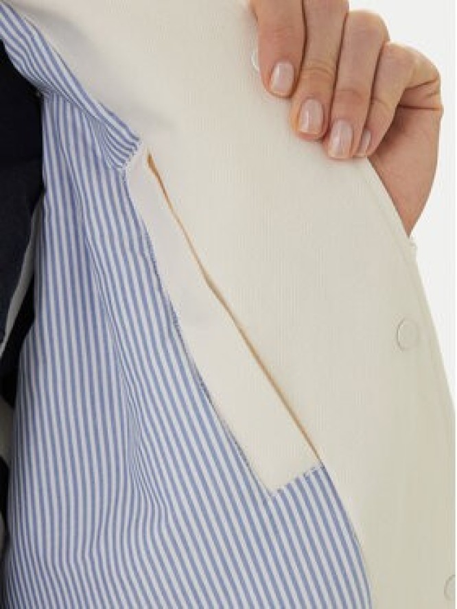 Tommy Jeans Kurtka bomber DW0DW22585 Biały Relaxed Fit