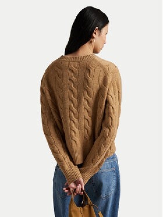 Polo Ralph Lauren Sweter 211A91216005 Beżowy Straight Fit