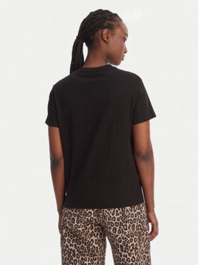 Hunter T-Shirt Essentials HARW0011261 Czarny Regular Fit