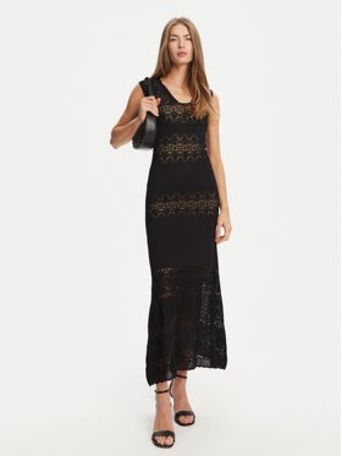 TWINSET Sukienka dzianinowa 251TT3210 Czarny Regular Fit