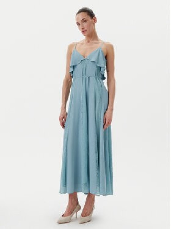 TWINSET Sukienka letnia 251TP2412 Niebieski Regular Fit