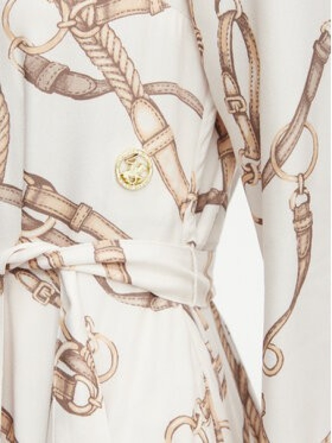 Beverly Hills Polo Club Sukienka codzienna L3656-HR Beżowy Regular Fit