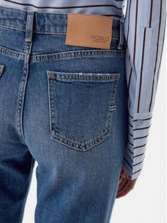 ViCOLO Jeansy DD5059 Niebieski Straight Leg