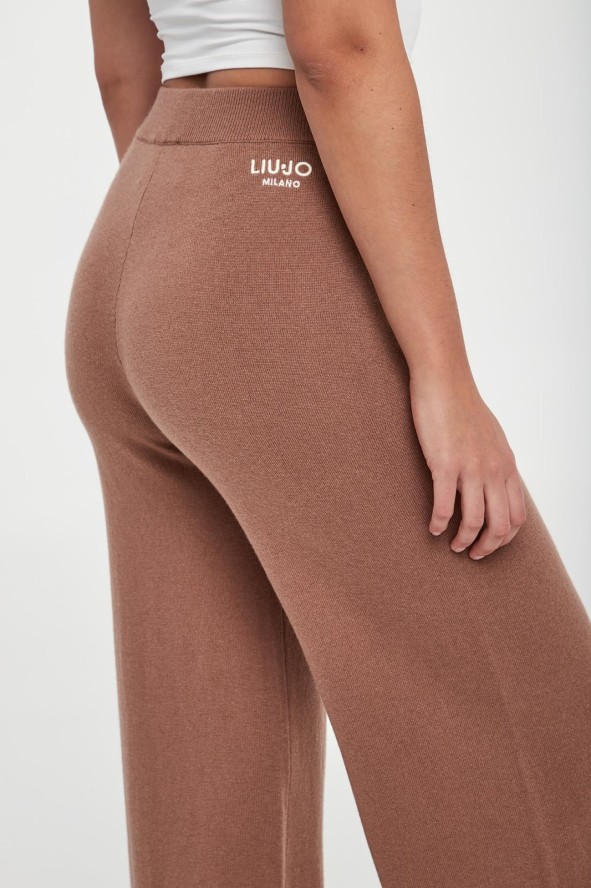 Spodnie damskie wełniane z kaszmirem LIU JO