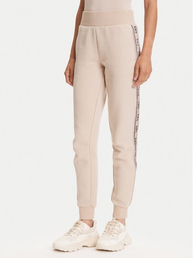 Guess Spodnie dresowe V2YB15 KB3P2 Beżowy Regular Fit