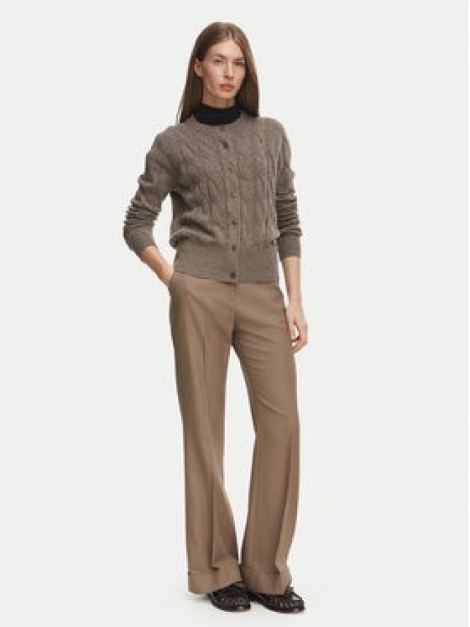 Tommy Hilfiger Kardigan Soft WW0WW52191 Beżowy ciemny Regular Fit