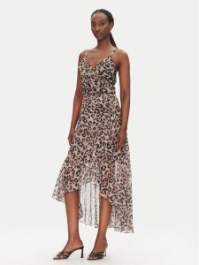 Morgan Sukienka letnia 251-RDOLS Beżowy Regular Fit