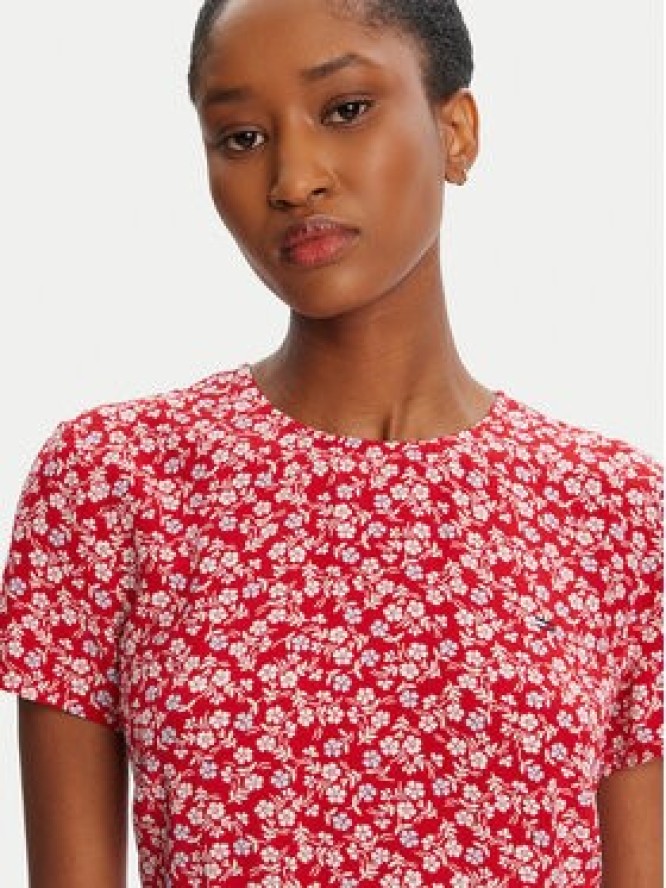 Tommy Jeans Sukienka codzienna DW0DW21120 Czerwony Regular Fit