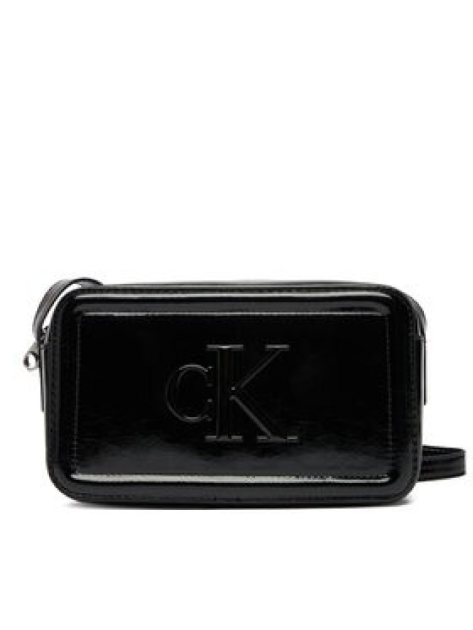 Calvin Klein Torebka Bold Ck Metallic Camera Bag LV04F3331G Czarny