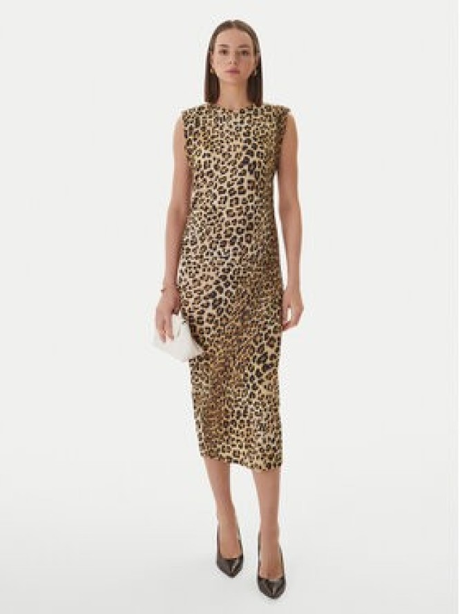 LOLA CASADEMUNT Sukienka codzienna LS2616152 Brązowy Regular Fit