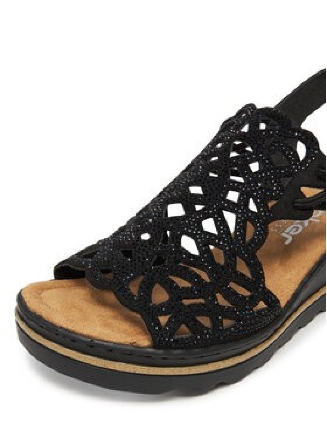 Rieker Sandały CEO-67465-00 Czarny