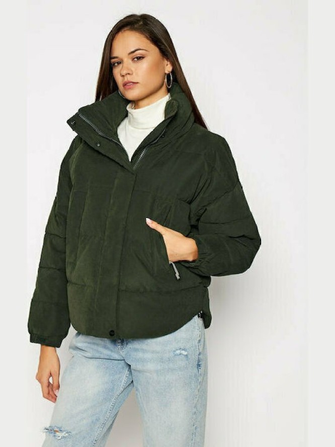 LEE PUFFER JACKET DAMSKA KURTKA ZIMOWA SERPICO GREEN L56VMMOJ 112113117