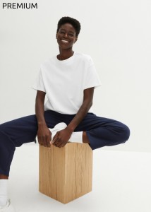 Shirt oversize z czystej ciężkiej bawełny organicznej