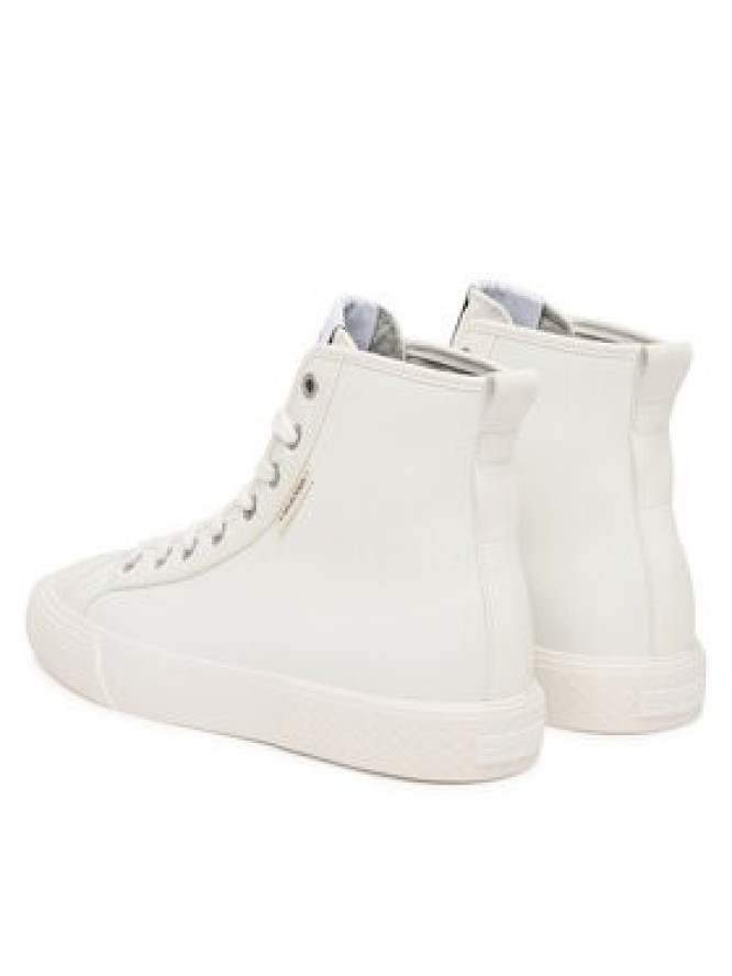 Calvin Klein Trampki Vulc Lace Up Hightop Lth HW0HW03076 Biały
