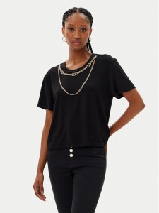 MET T-Shirt M10 262TP Czarny Regular Fit