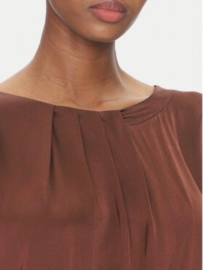 ViCOLO Bluzka TD0763 Brązowy Regular Fit