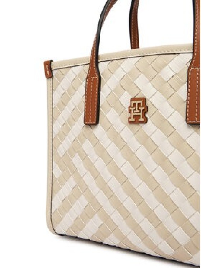 Tommy Hilfiger Torebka Th City Mini Tote AW0AW18393 Beżowy