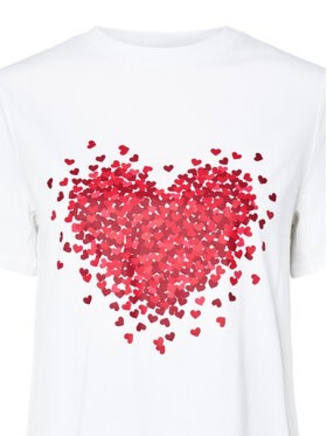 Pieces T-Shirt Maria 17155082 Biały Relaxed Fit