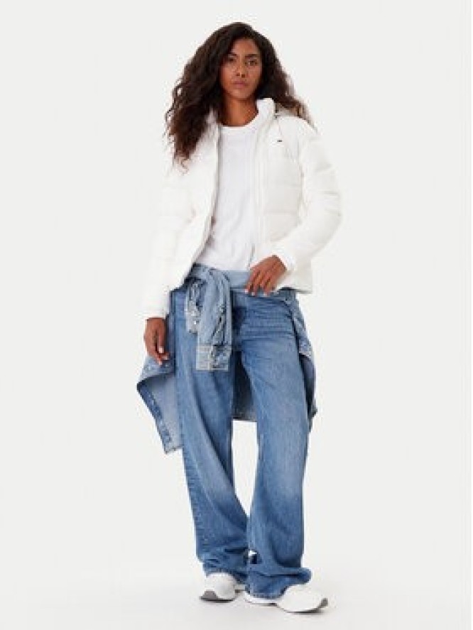 Tommy Jeans Kurtka puchowa Basic DW0DW18312 Biały Slim Fit