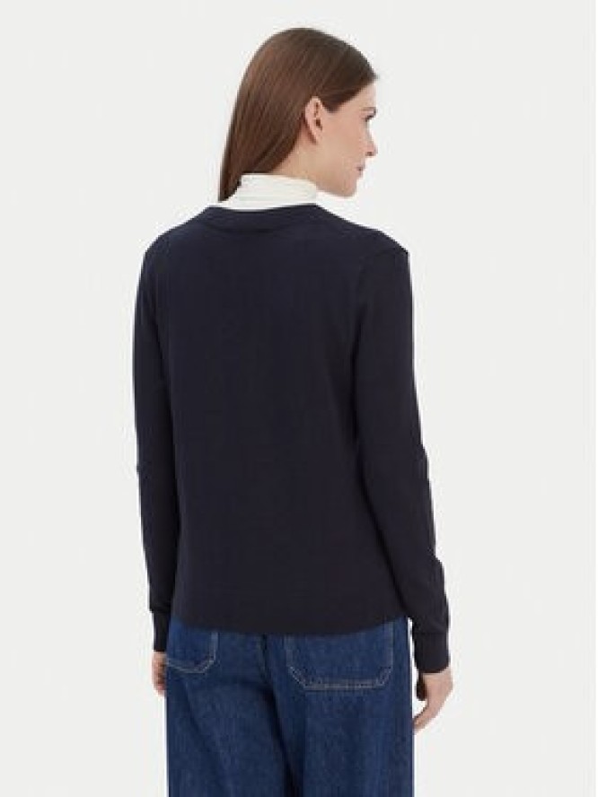Tommy Hilfiger Sweter WW0WW42049 Granatowy Regular Fit