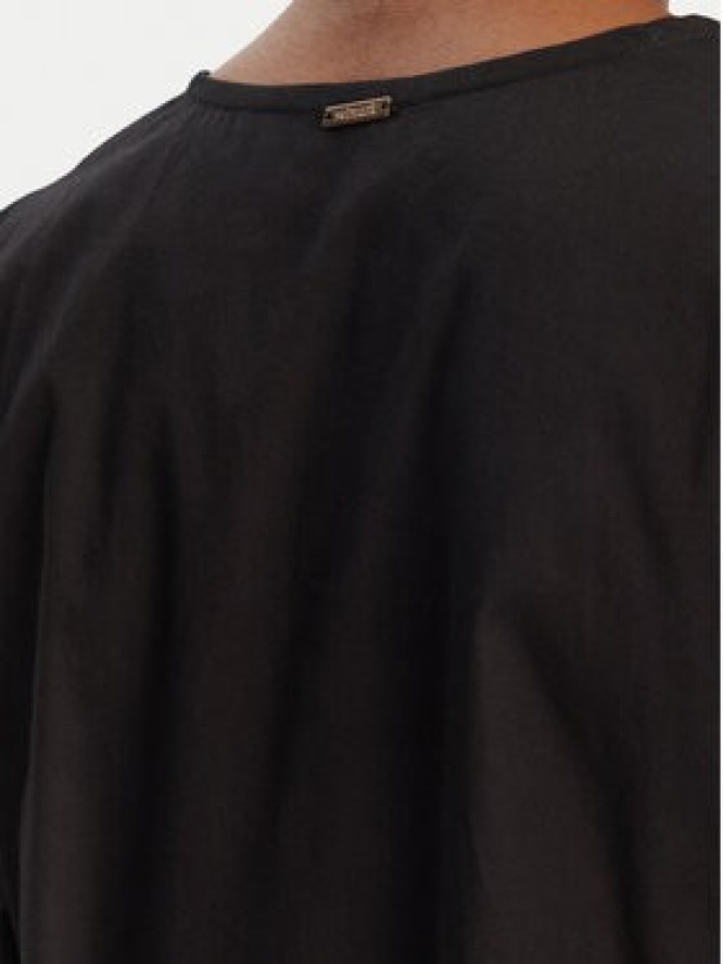 Selmark Sukienka letnia BN198 Czarny Relaxed Fit