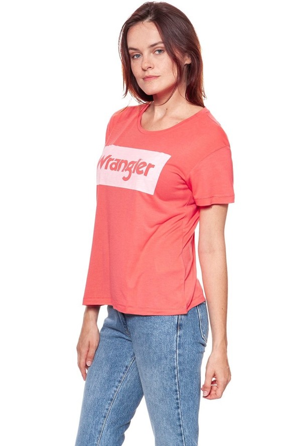 WRANGLER T SHIRT DAMSKI DRAPE TEE DUBARRY W7016DIVZ 112130885