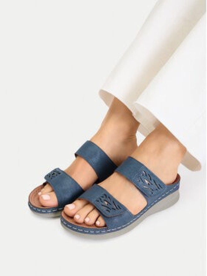 Go Soft Klapki CEO-WYL05010-11 Niebieski