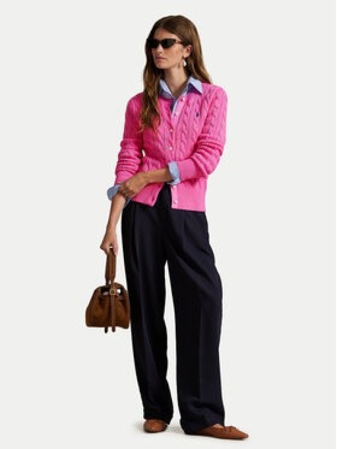 Polo Ralph Lauren Kardigan 211971868012 Różowy Slim Fit