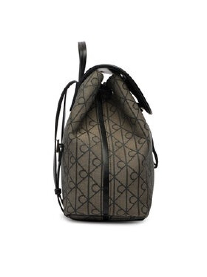 Calvin Klein Plecak Emblem Aop Jacquard Backpack LV04F3536G Brązowy