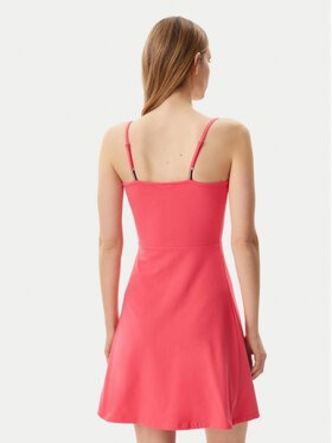 Tommy Jeans Sukienka letnia Essential DW0DW21354 Różowy Slim Fit