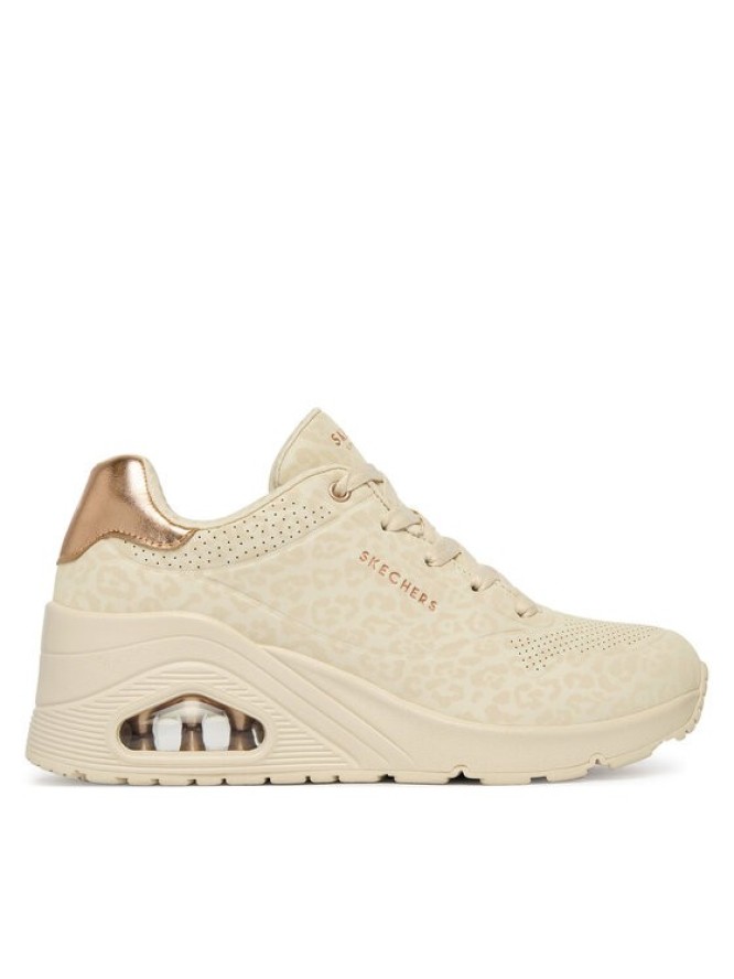 Skechers Sneakersy Uno Wedge - Safari Daze 177521/OFWT Beżowy