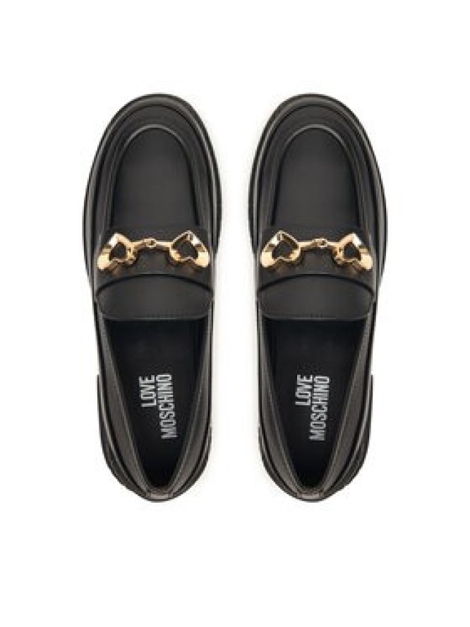 LOVE MOSCHINO Loafersy JA10023G1PIA0000 Czarny