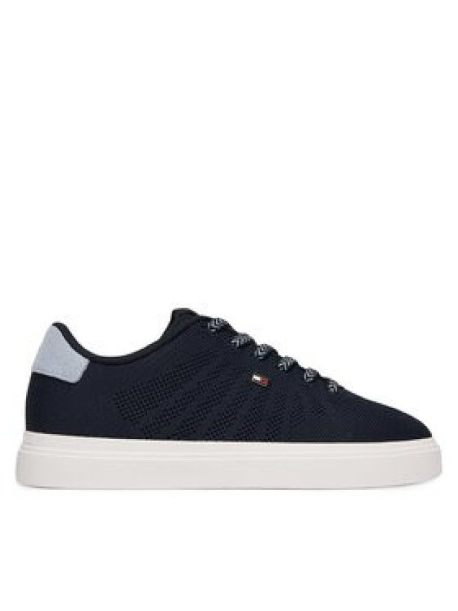 Tommy Hilfiger Sneakersy Knit Cupsole FW0FW09289 Granatowy