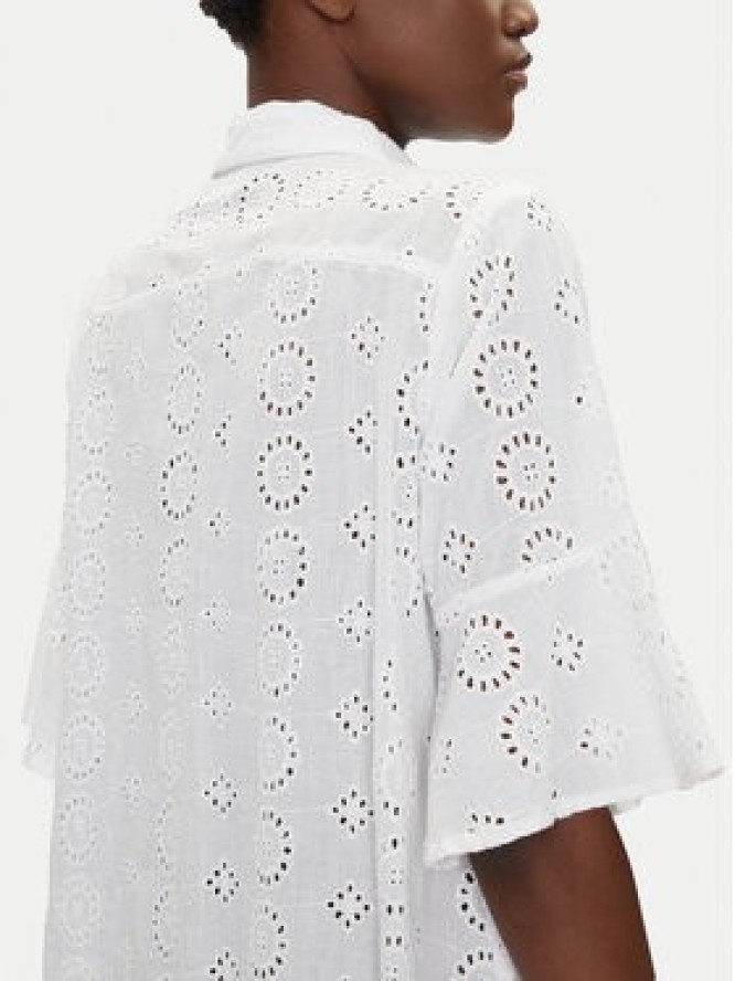 Iconique Sukienka koszulowa IC25-006 Biały Regular Fit