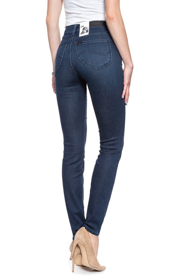 SPODNIE DAMSKIE LEE SCARLETT HIGH POLISHED INDIGO L626RKKD 112114347