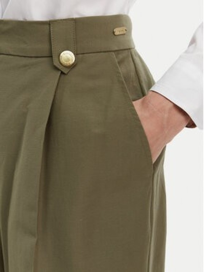 Barbour Spodnie materiałowe Ava LTR0386GN74 Zielony Wide Leg