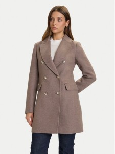 Morgan Płaszcz przejściowy 252-GCHA Beżowy Regular Fit