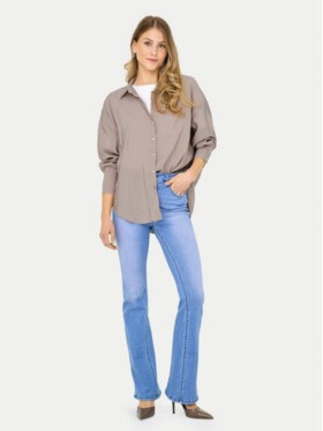ONLY Koszula Zazima 15272523 Beżowy jasny Regular Fit