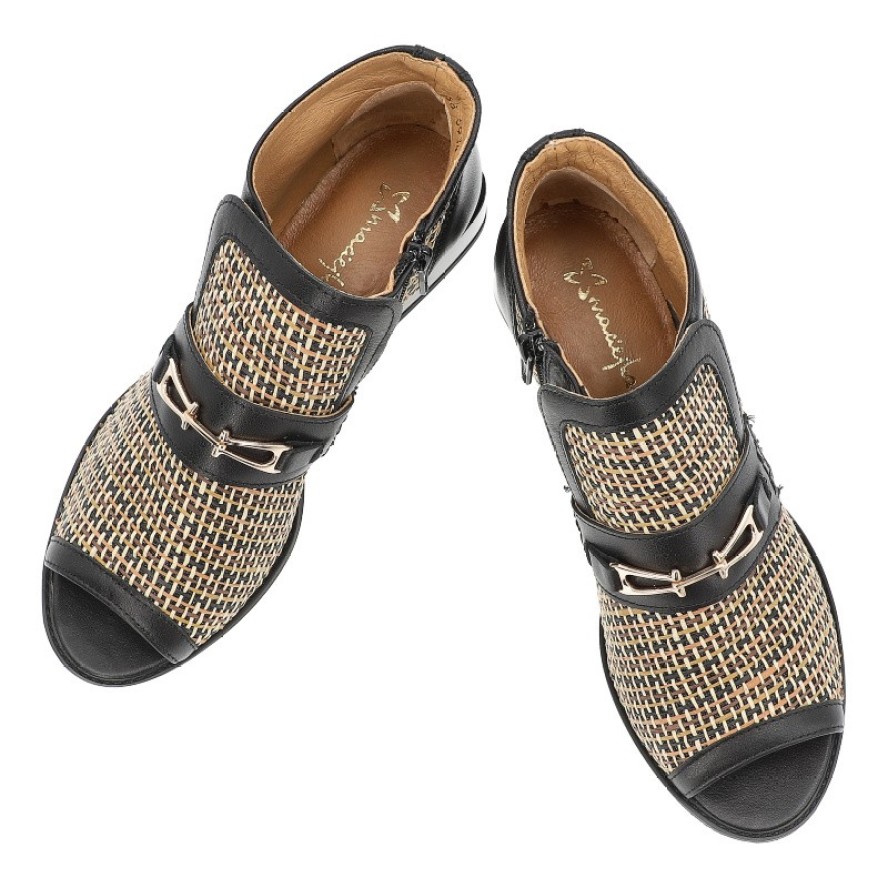 Beżowe Botki Maciejka Eleganckie Obuwie Damskie